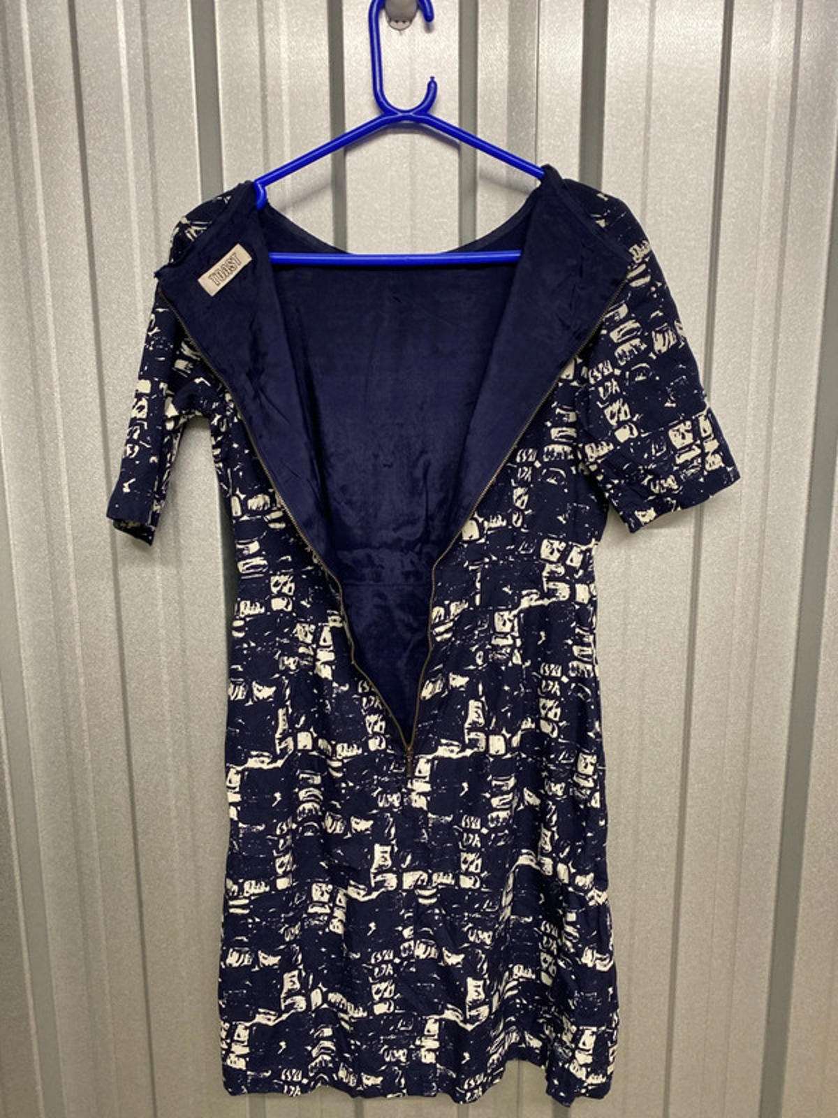 Toast Dress blue / white size 12
