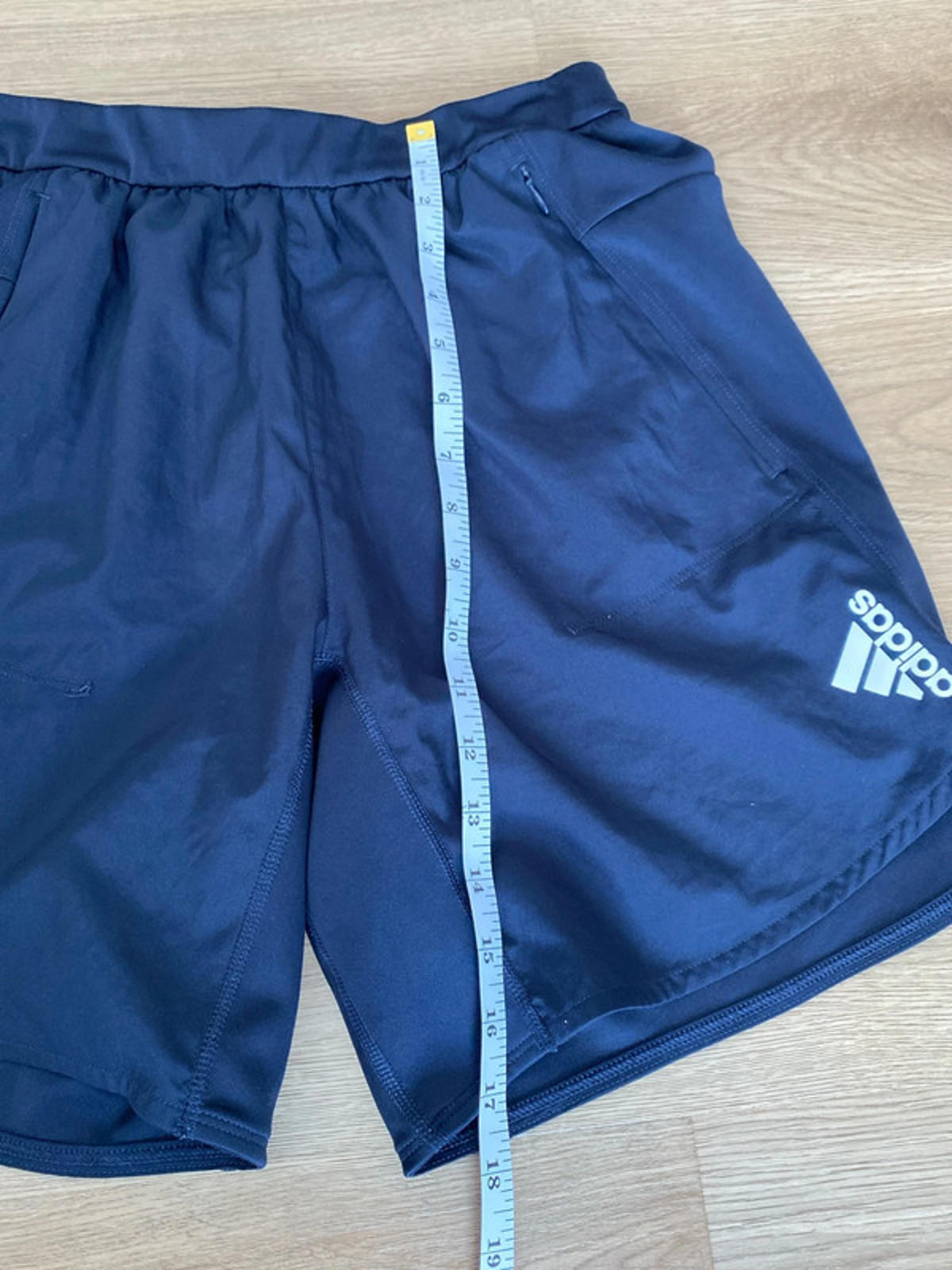 Adidas aero ready navy shorts size 7
