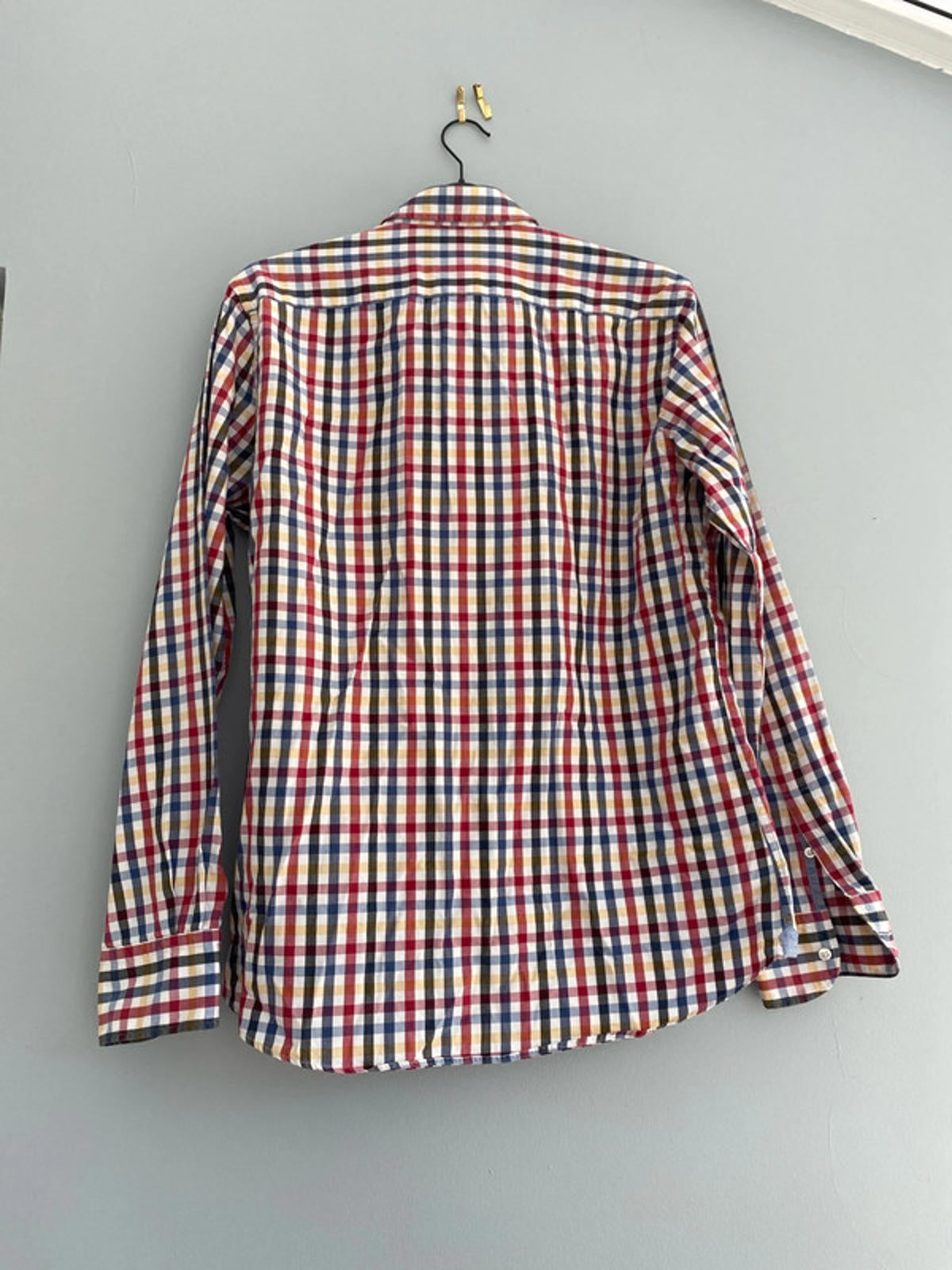 Massimo Dutti multi checked shirt medium