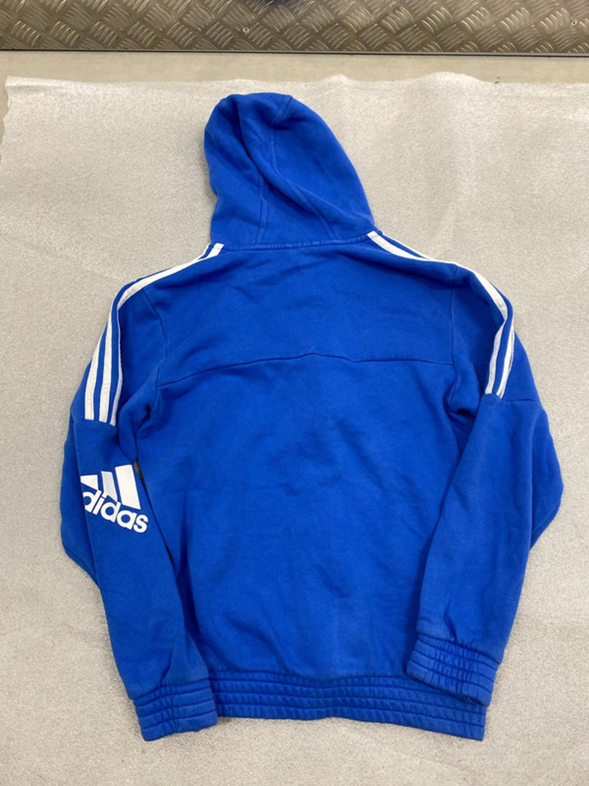Adidas hoodie blue small