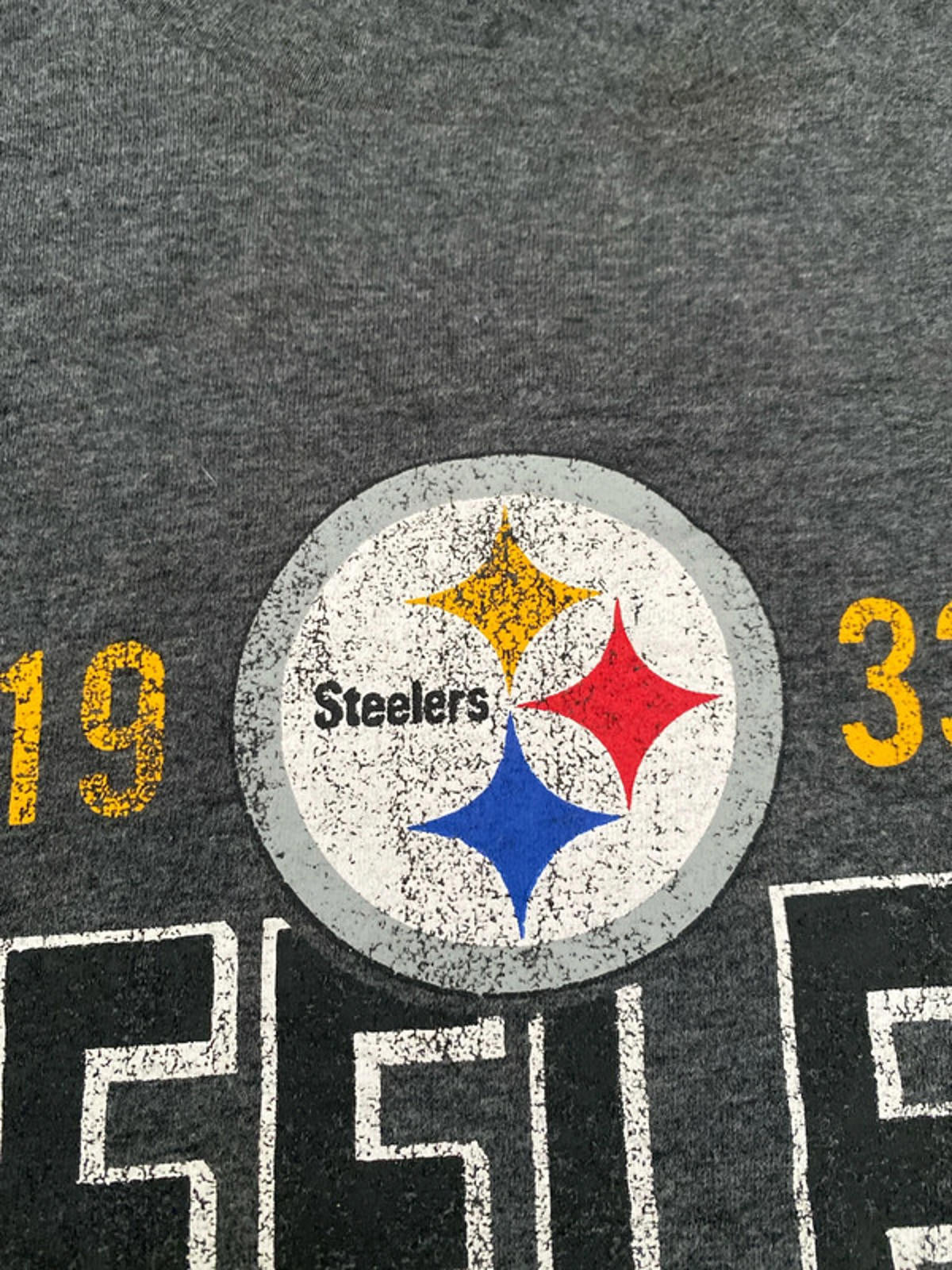 NFL Steelers graphic T-shirt medium grey
