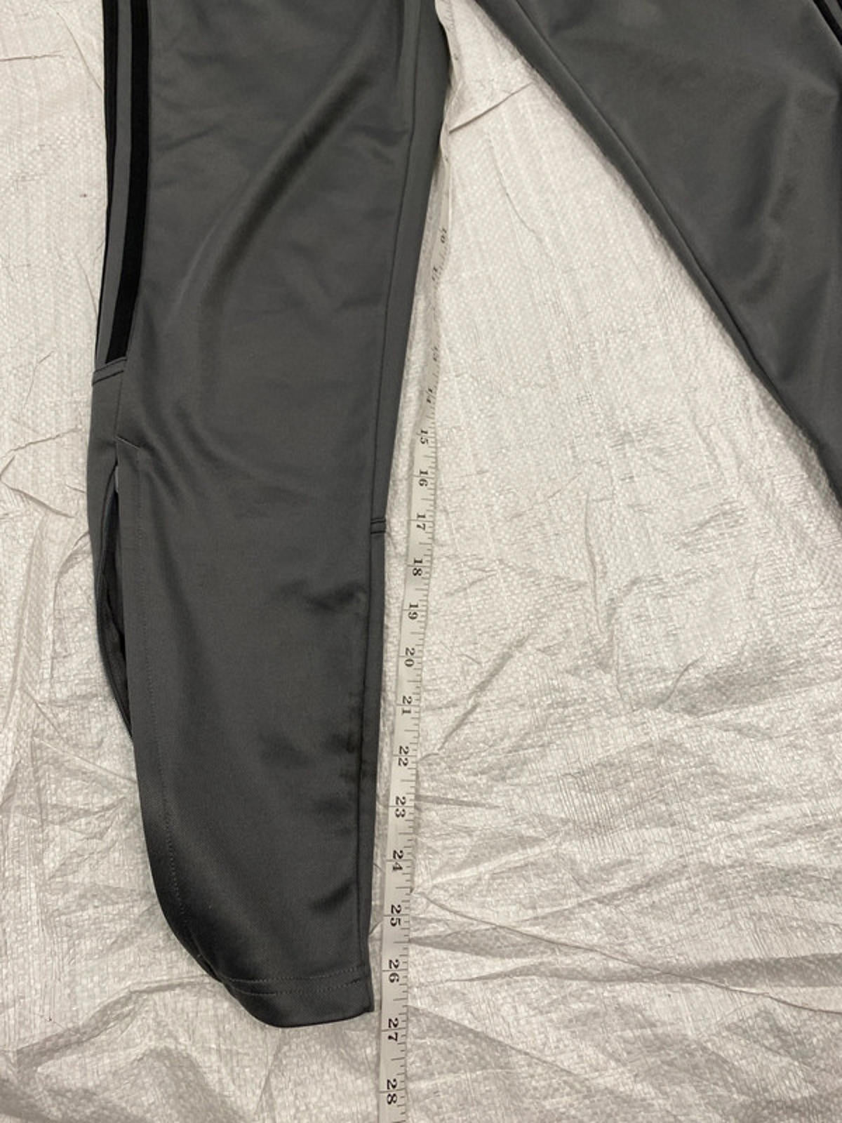 Adidas Aeroready sports joggers grey black stripes small