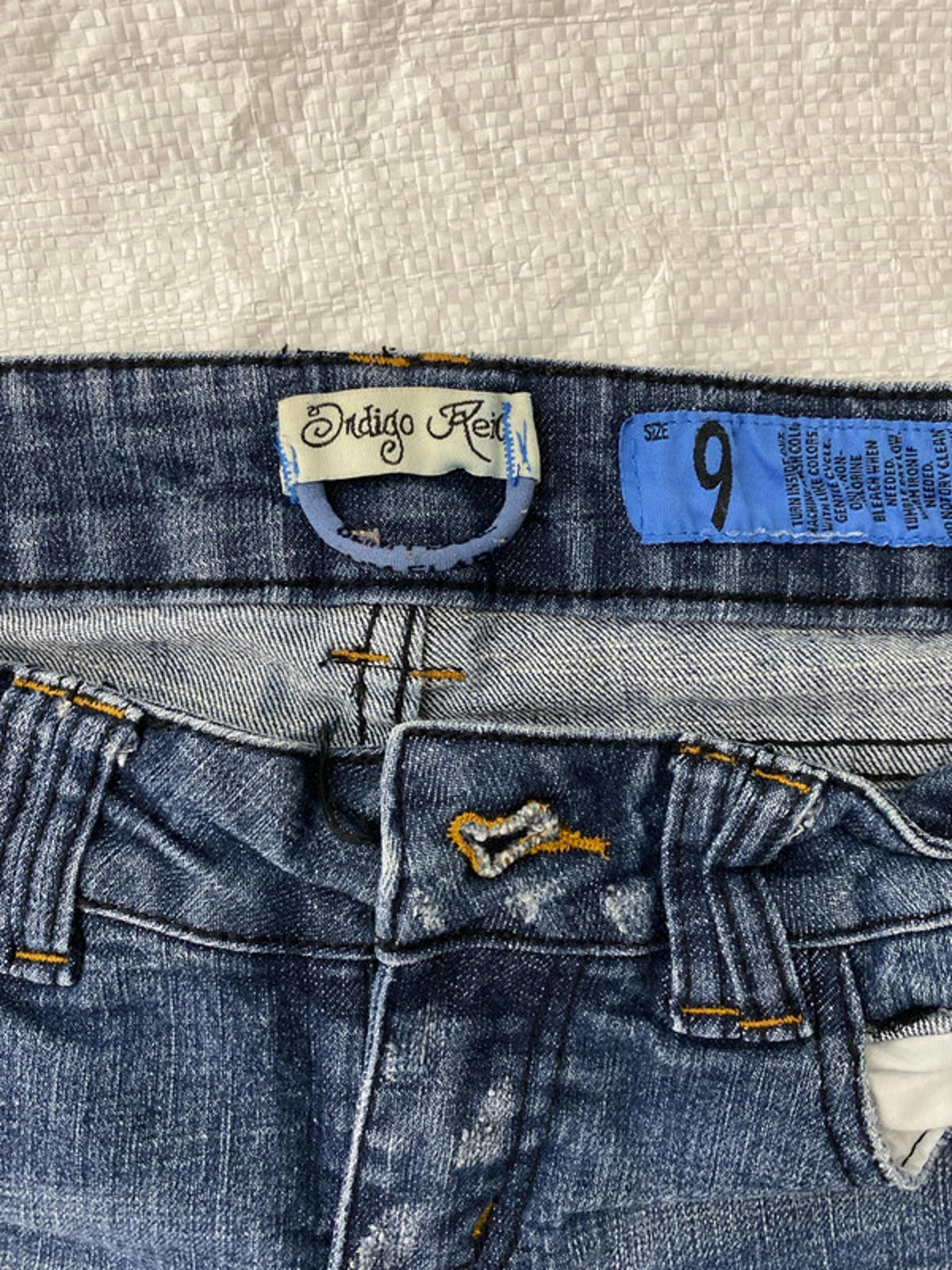 Indigo Rein size 9 slim flared jeans Y2K