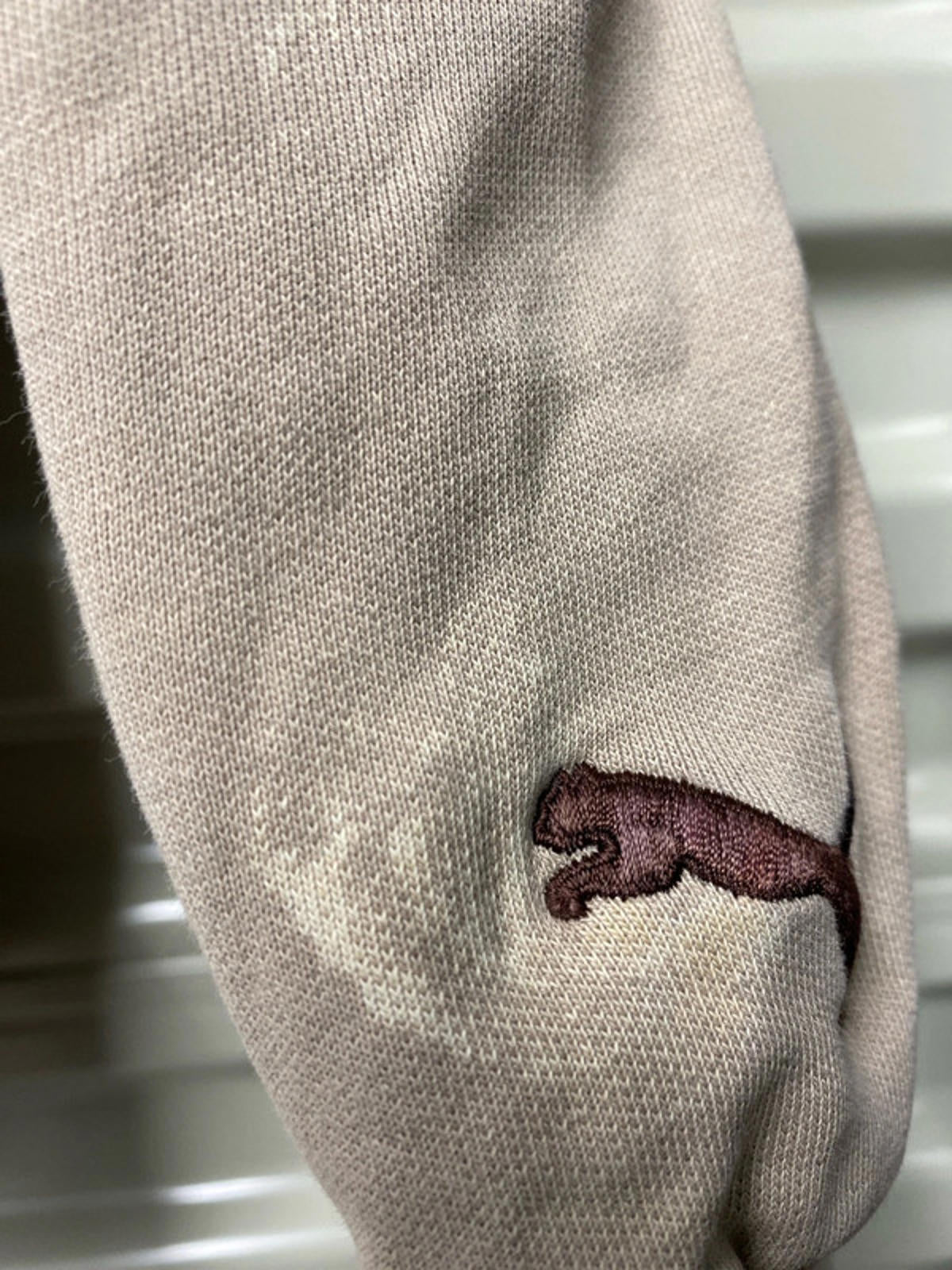 Puma Hoodie small retro style Tan coloured