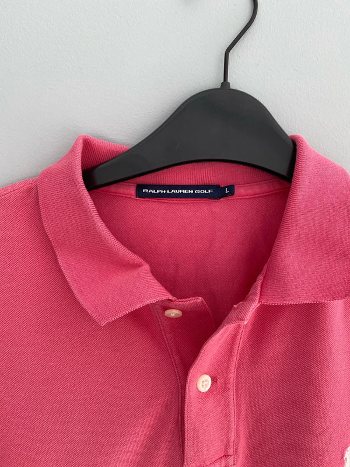 Ralph Lauren pink polo shirt large kids