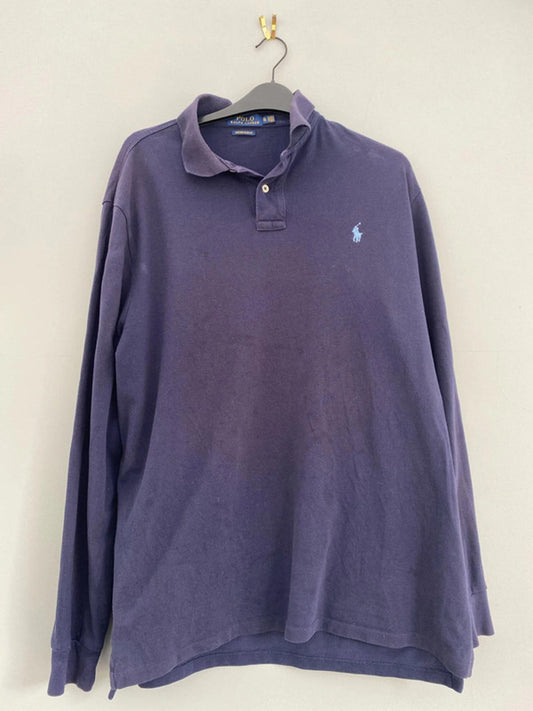 Ralph Lauren long sleeve polo shirt blue XL