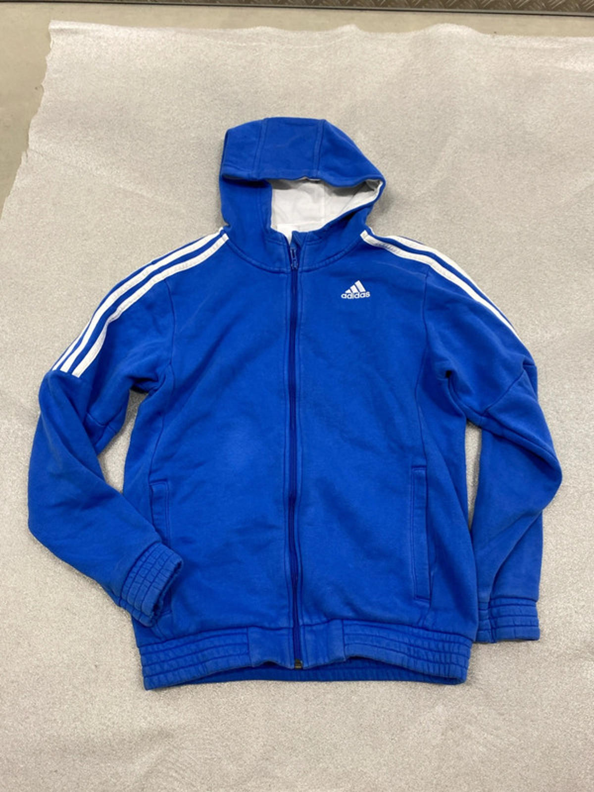 Adidas hoodie blue small