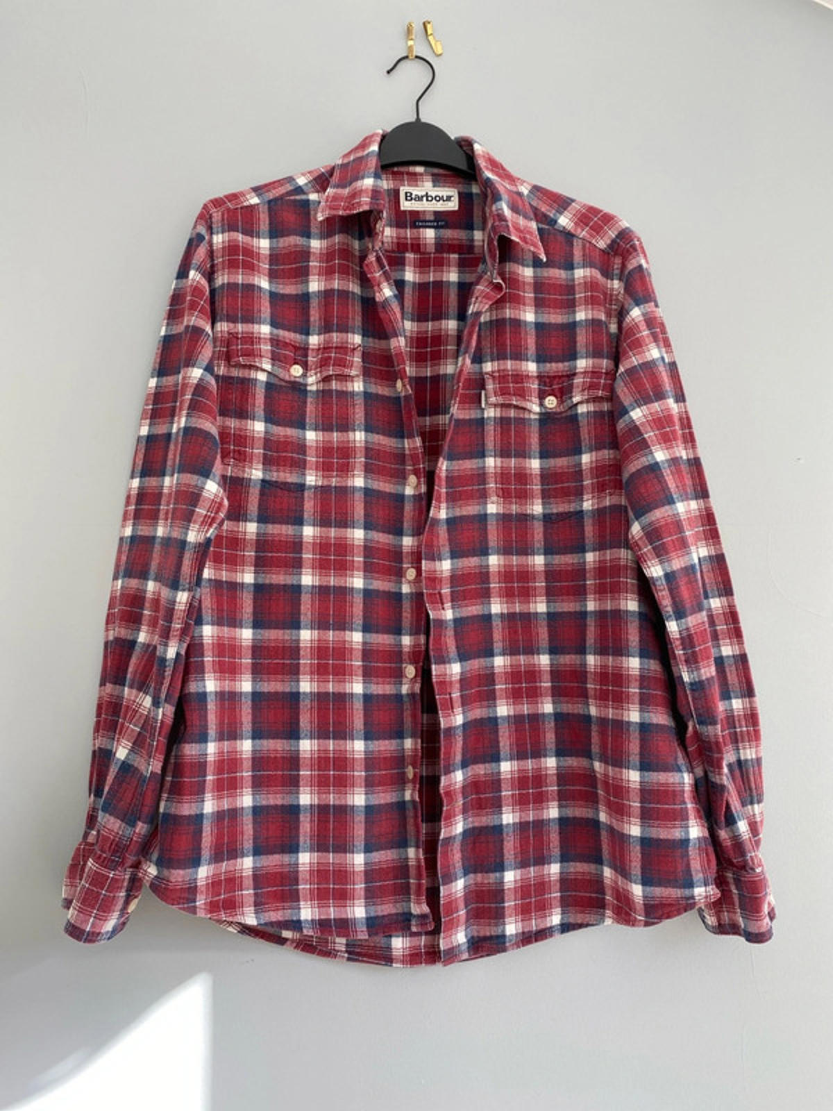 Barbour mens checked shirt  medium