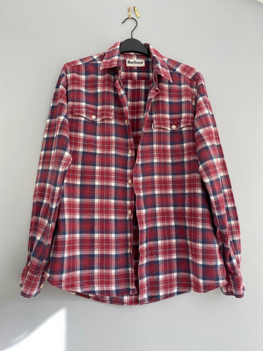 Barbour mens checked shirt  medium