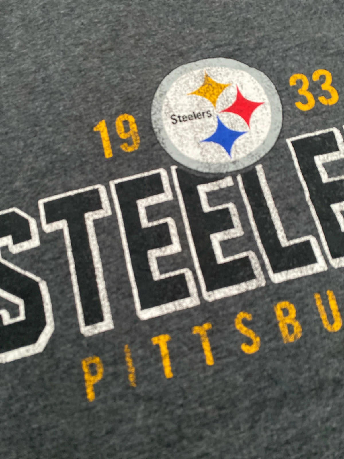 NFL Steelers graphic T-shirt medium grey