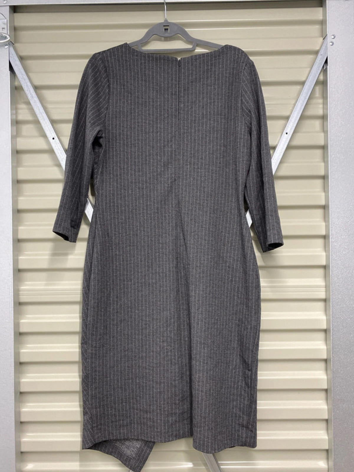 Phase Eight Grey Dress with pin striped 16