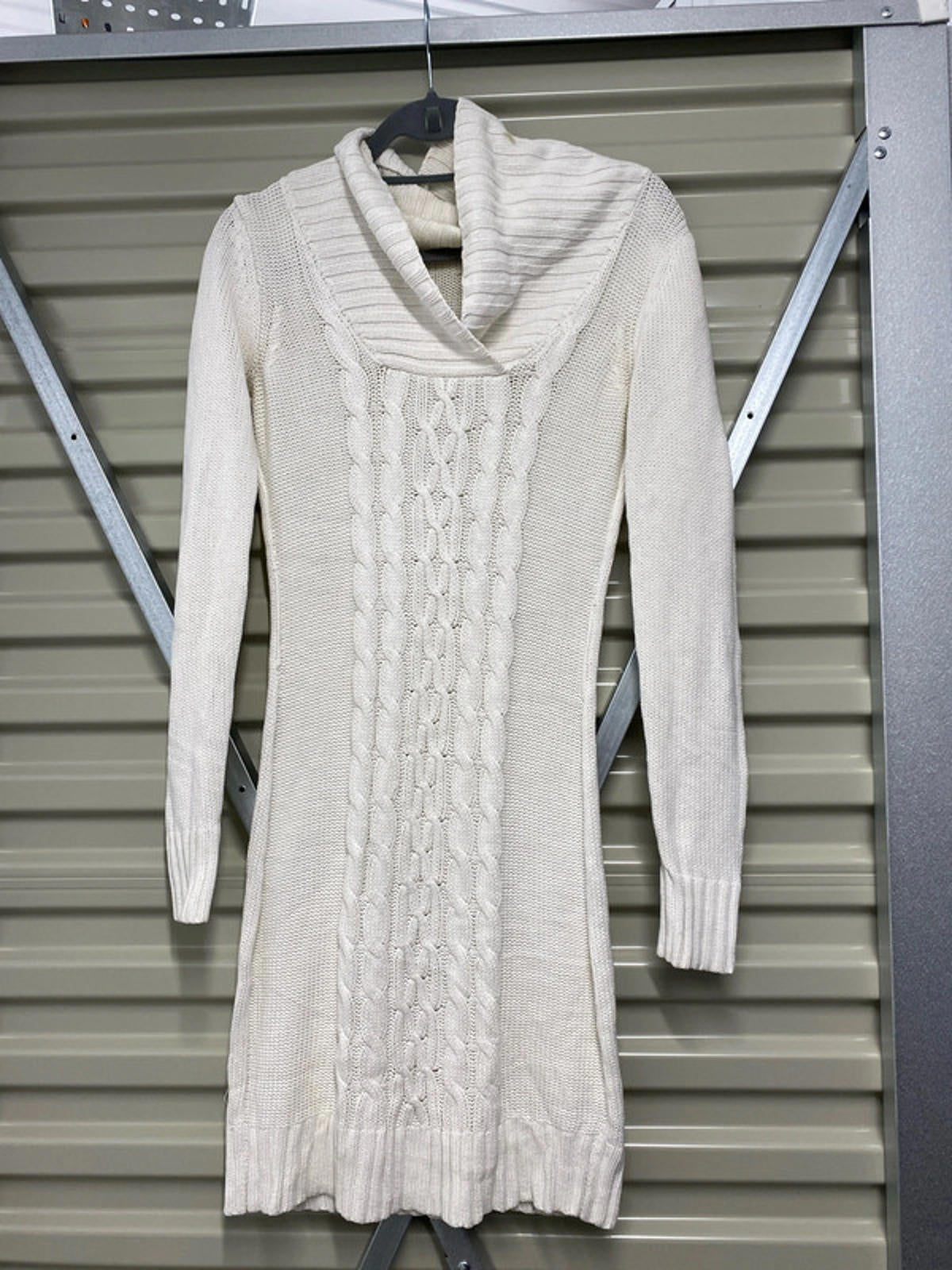 Guess knitted  dress medium white