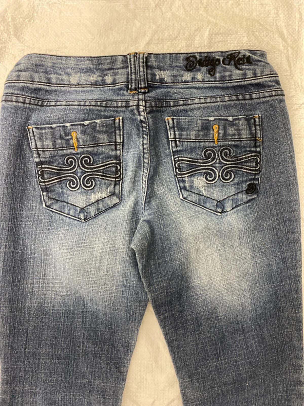Indigo Rein size 9 slim flared jeans Y2K