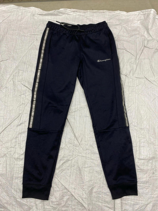 Champion Joggers deep blue leg graphics. Small