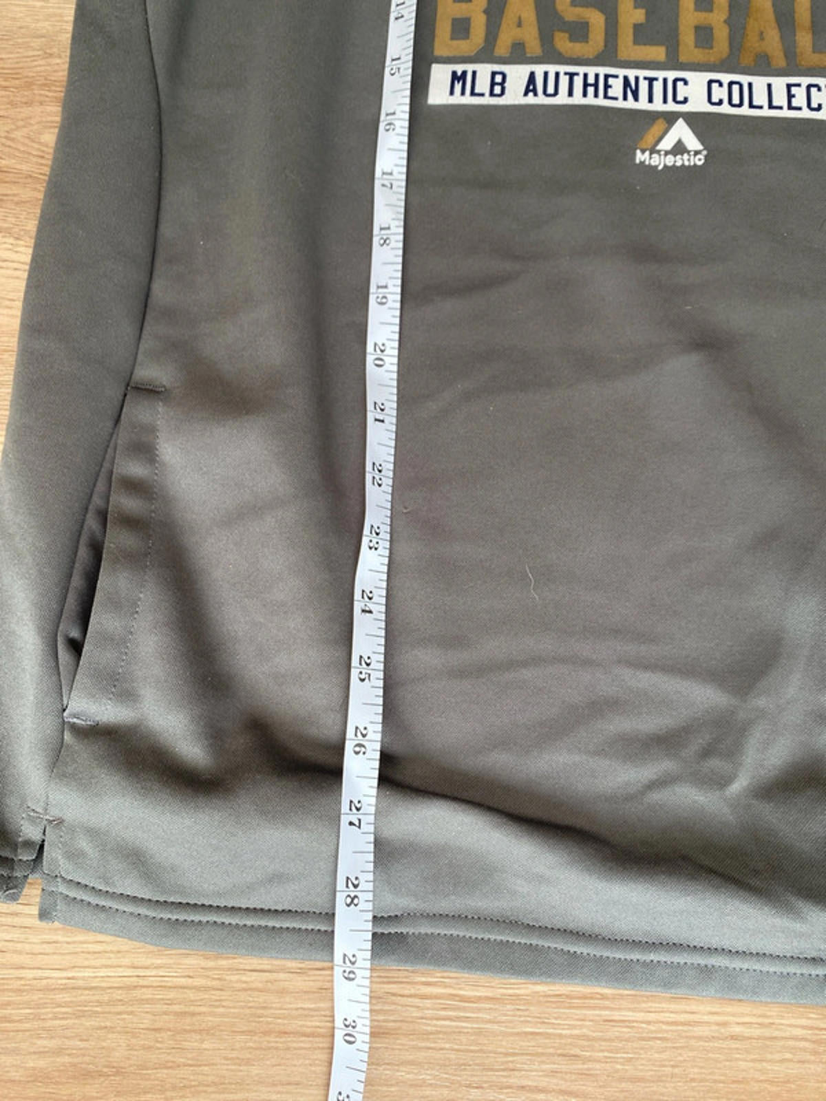 Majestic Baseball authentic hoodie xl taupe colour