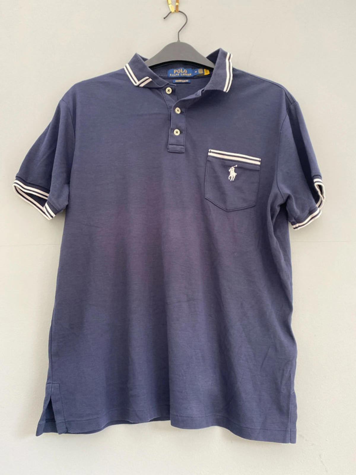 Ralph Lauren polo shirt medium blue