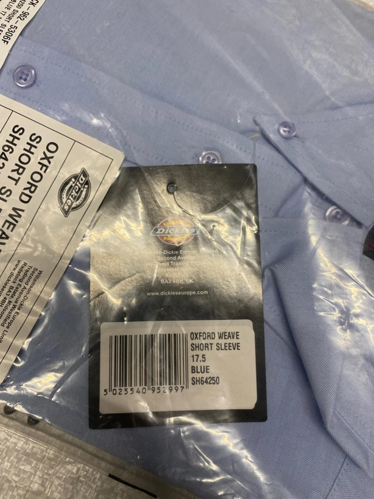 Dickies Blue light blue shirt 17.5 collar