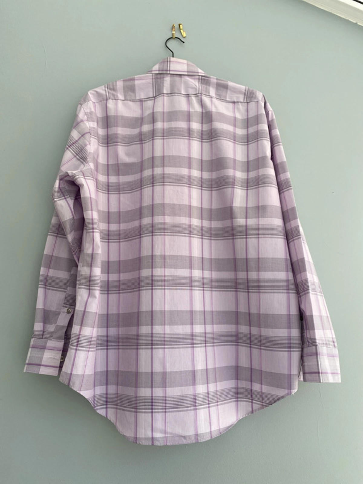 Calvin Klein long sleeved shirt lilac checked