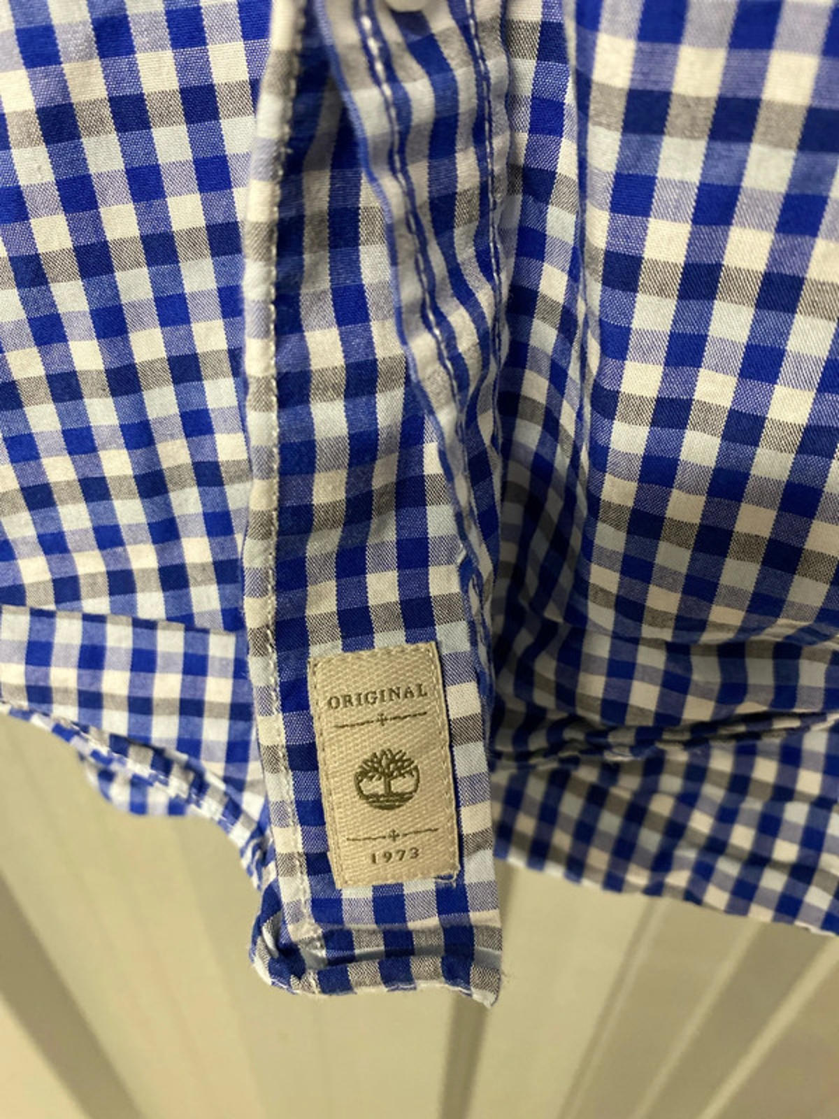 Timbered blue checked long sleeve shirt xxl