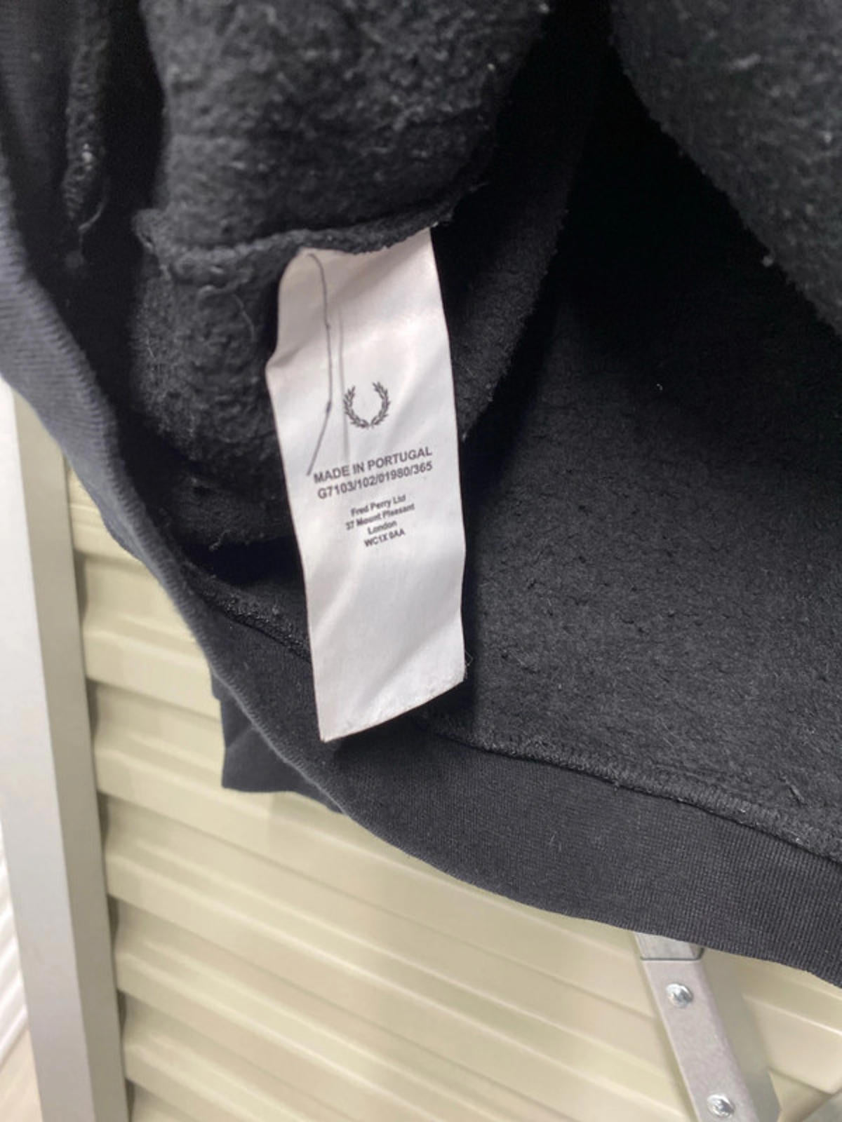 Fred Perry Hoodie size 14 black