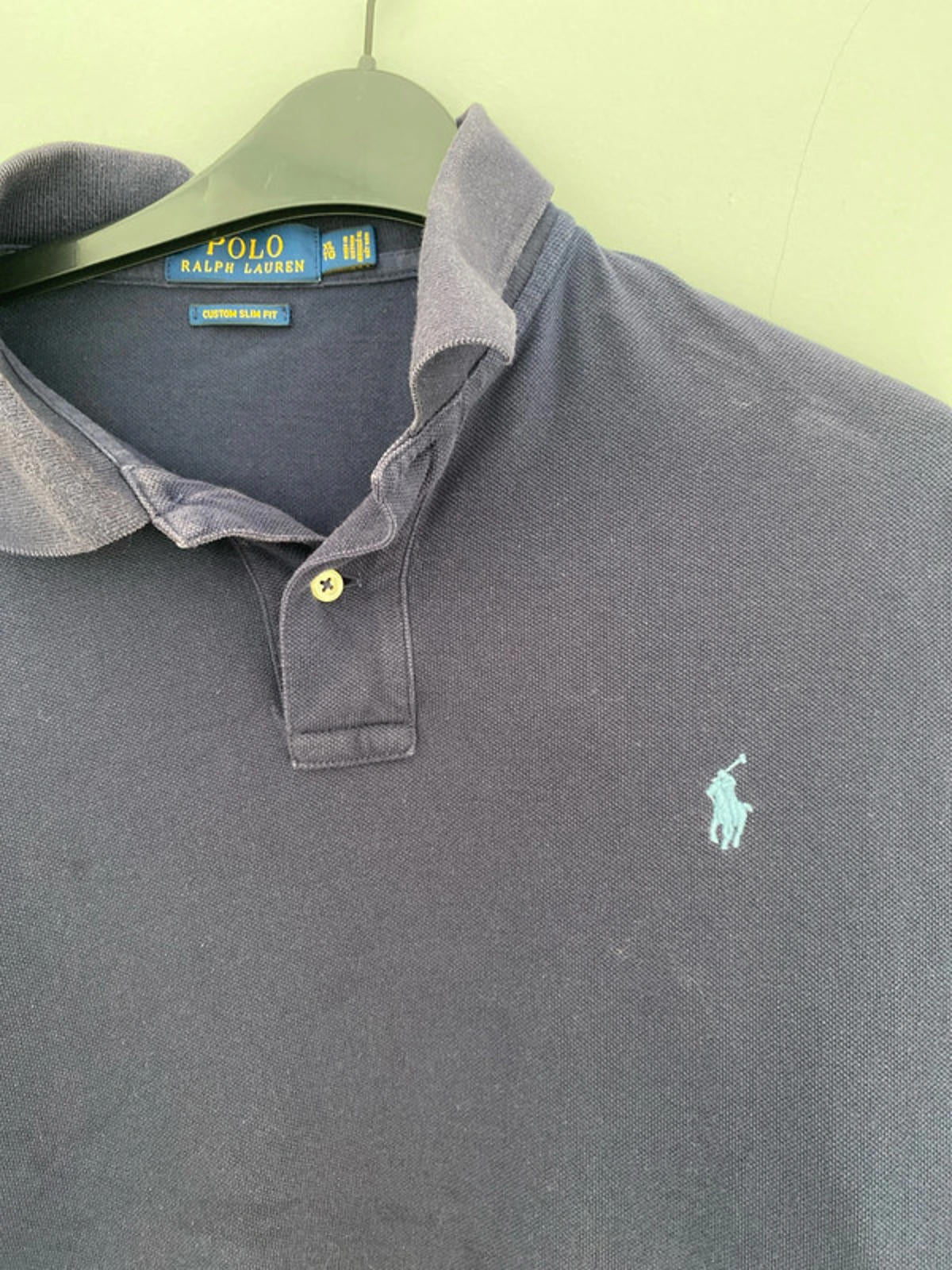 Ralph Lauren long sleeve polo shirt blue XL