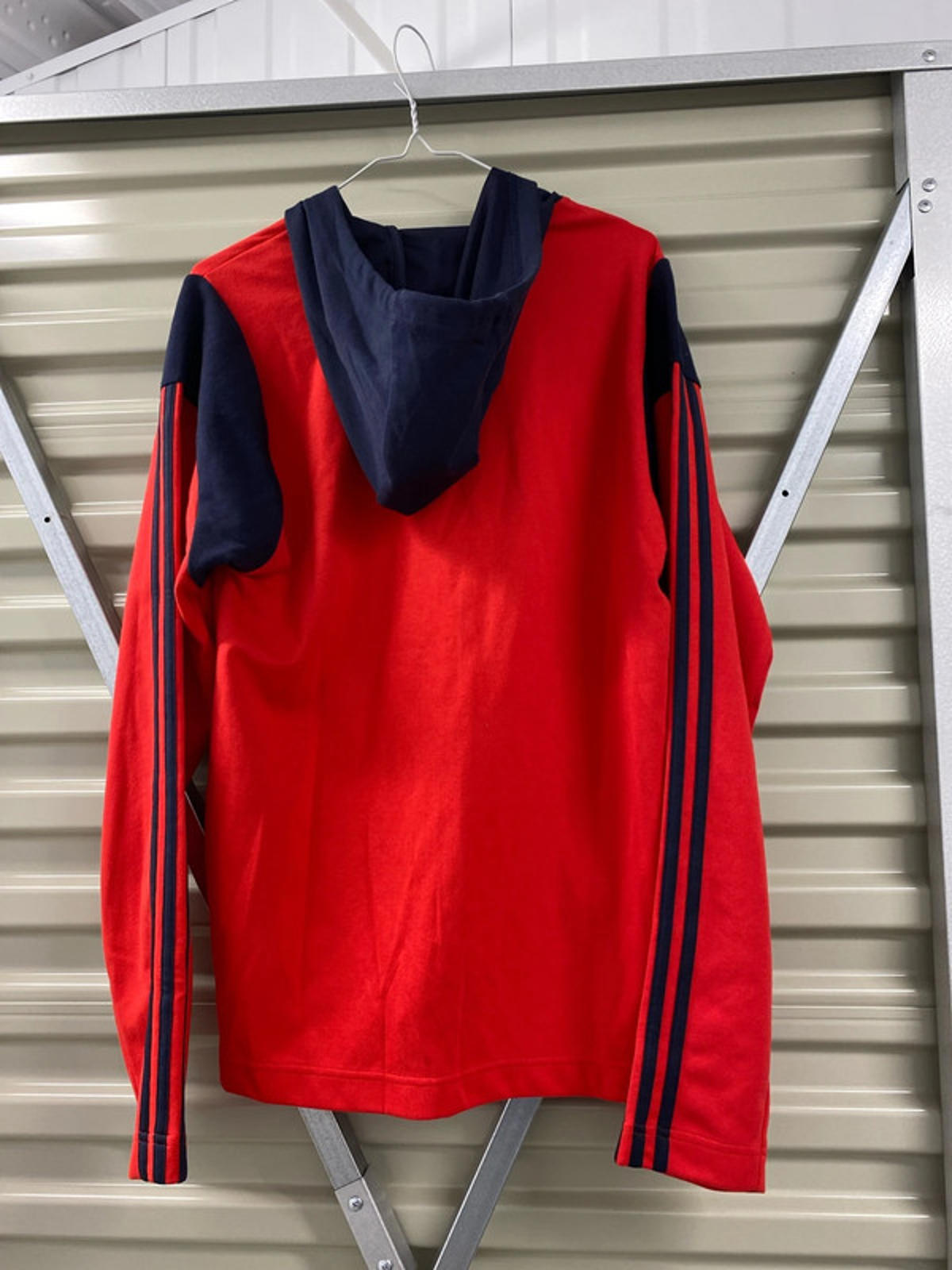Adidas Aeroready zipped Hoodie Red/blue small