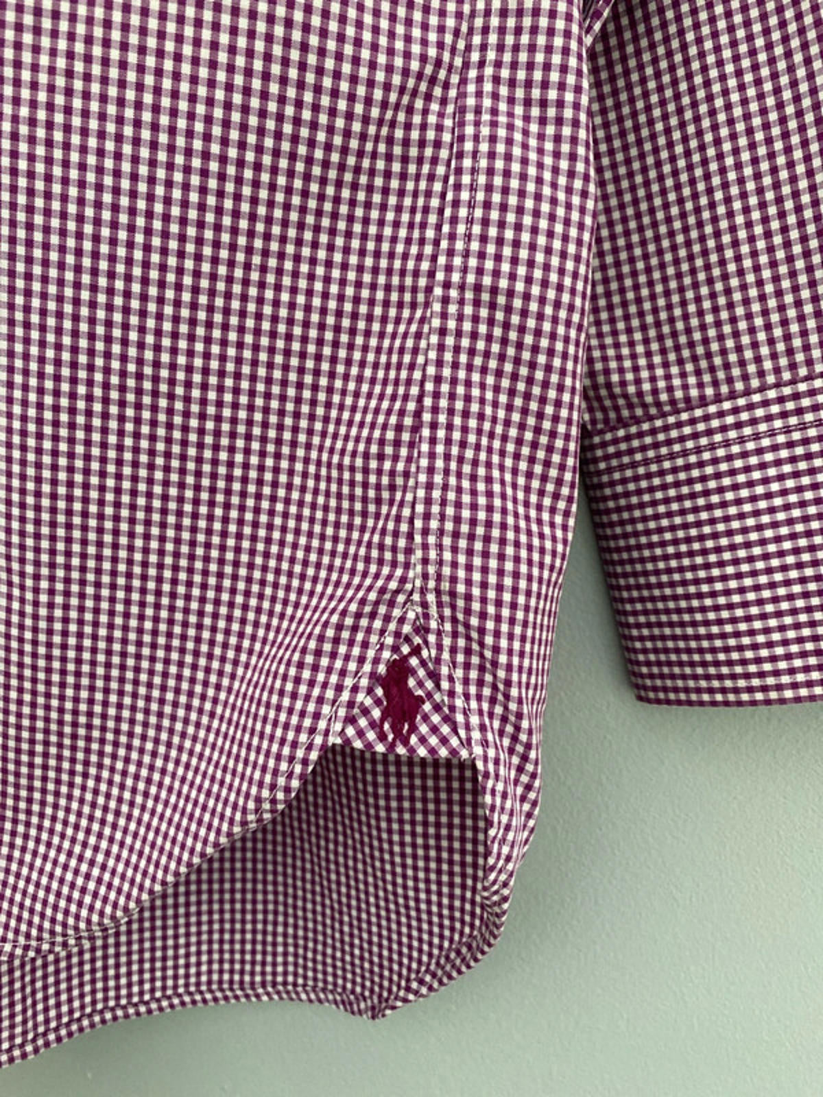 Ralph Lauren 15,1/2 collar shirt purple checkered