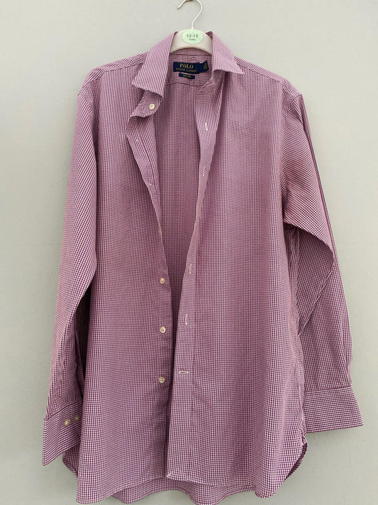 Ralph Lauren 15,1/2 collar shirt purple checkered