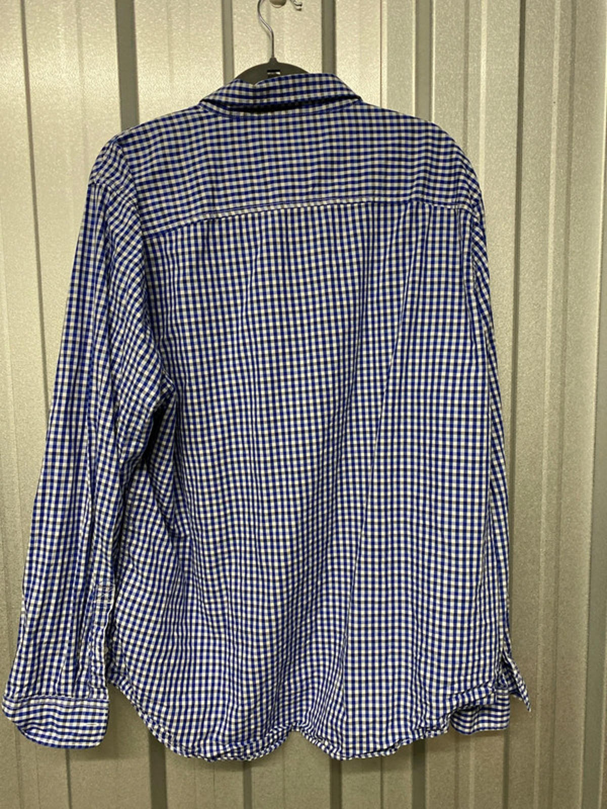 Timbered blue checked long sleeve shirt xxl