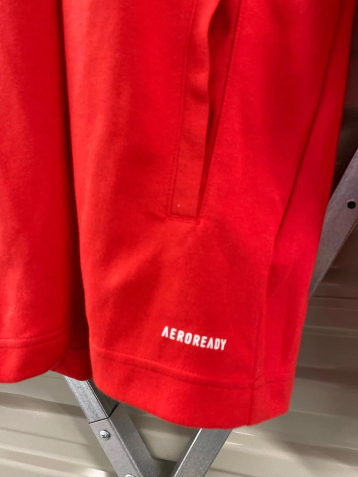 Adidas Aeroready zipped Hoodie Red/blue small