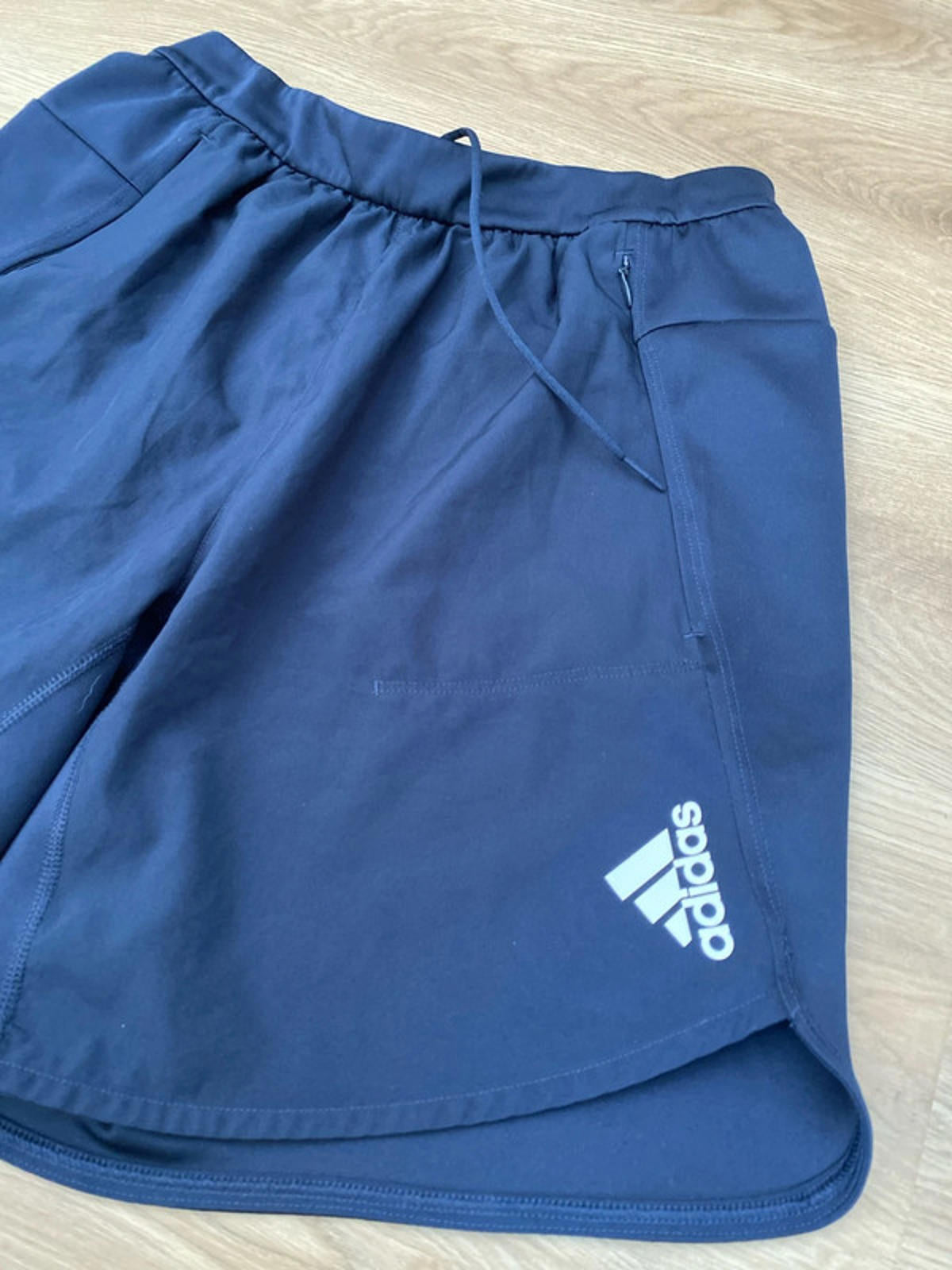 Adidas aero ready navy shorts size 7