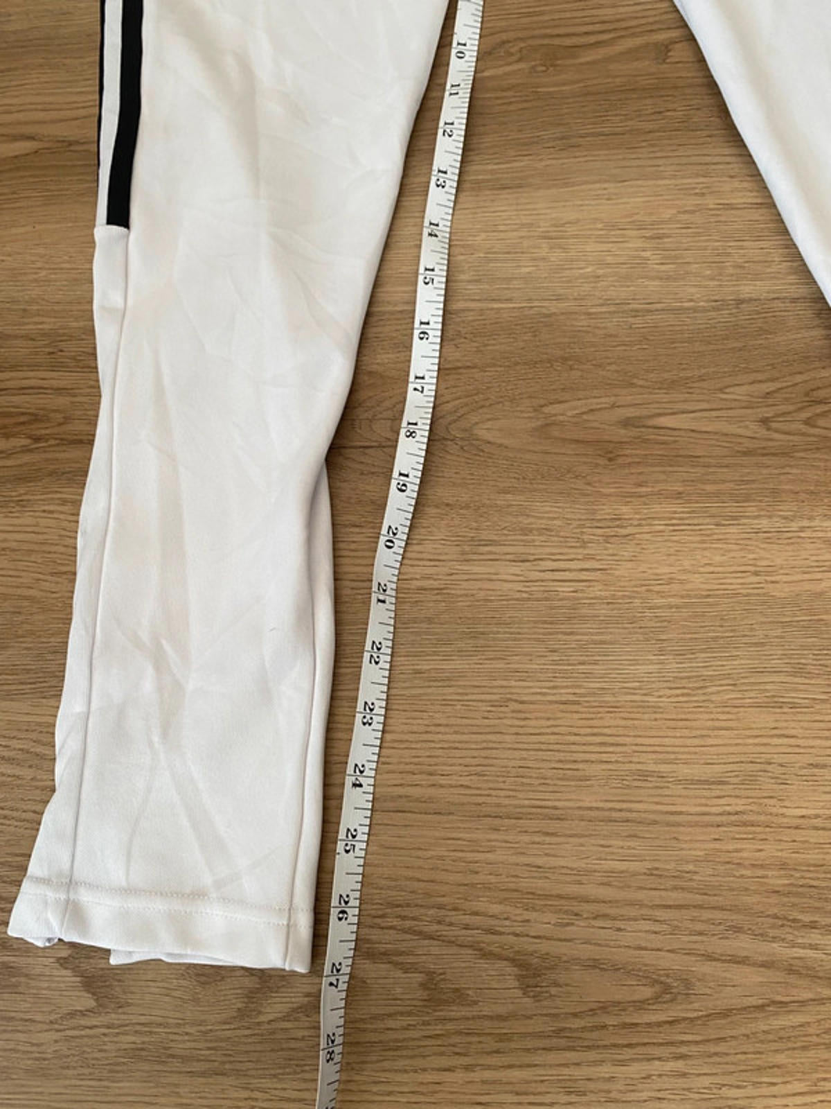 Adidas xs Aero Ready jogging bottoms white and black