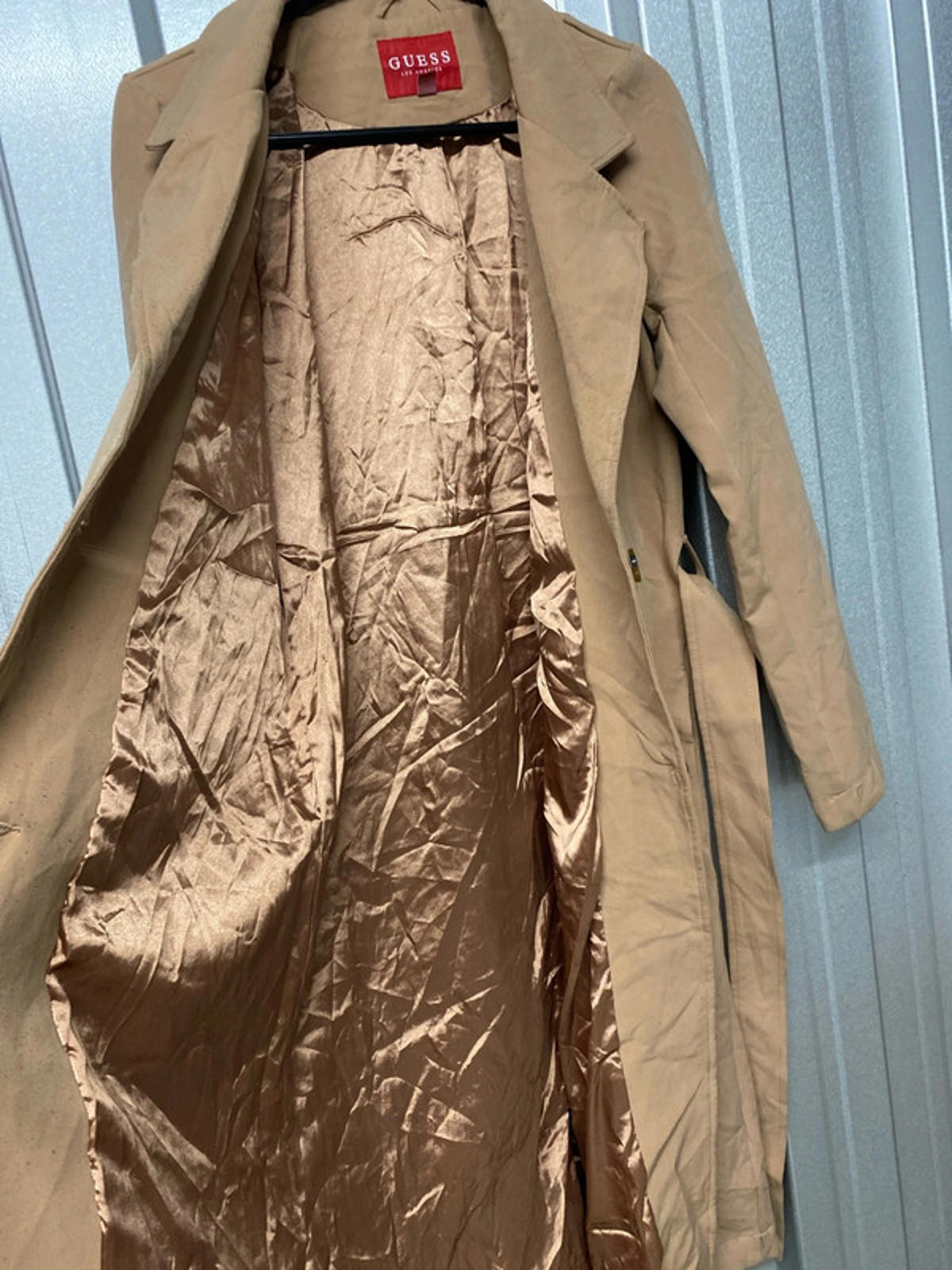 Guess long coat size 8