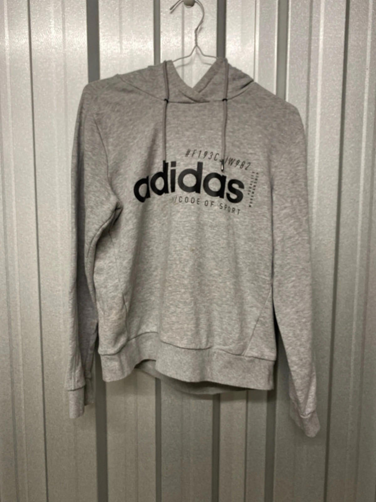 Adidas medium hoodie grey
