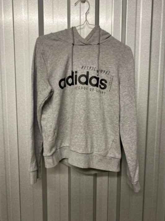 Adidas medium hoodie grey