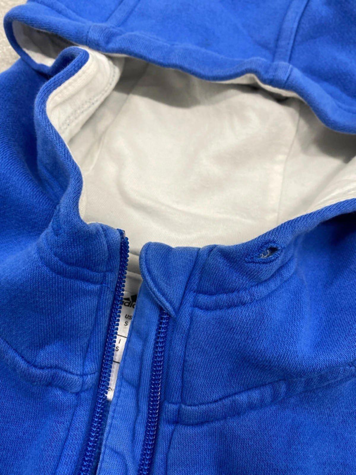 Adidas hoodie blue small