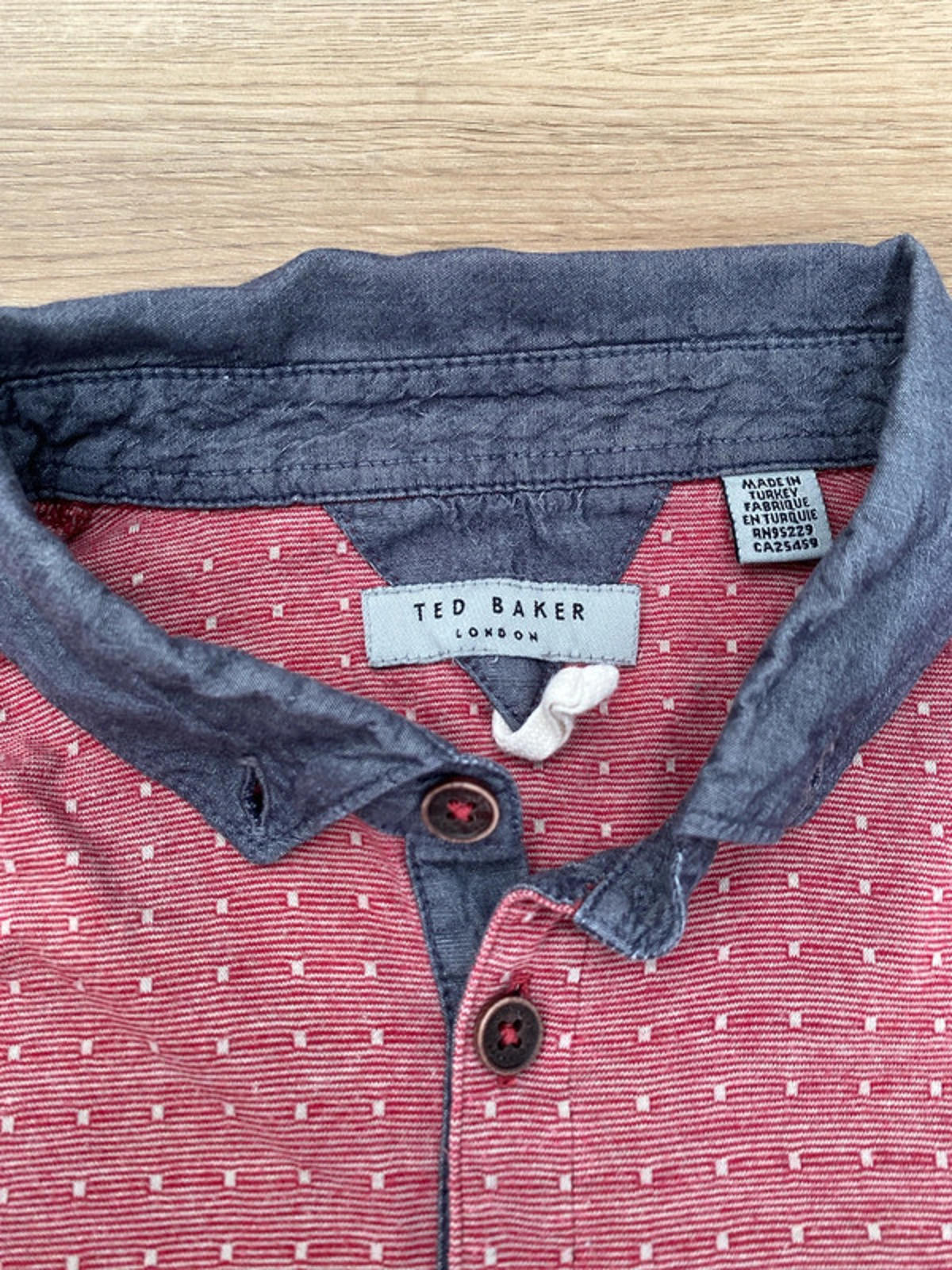 Ted Baker polo shirt pink/grey