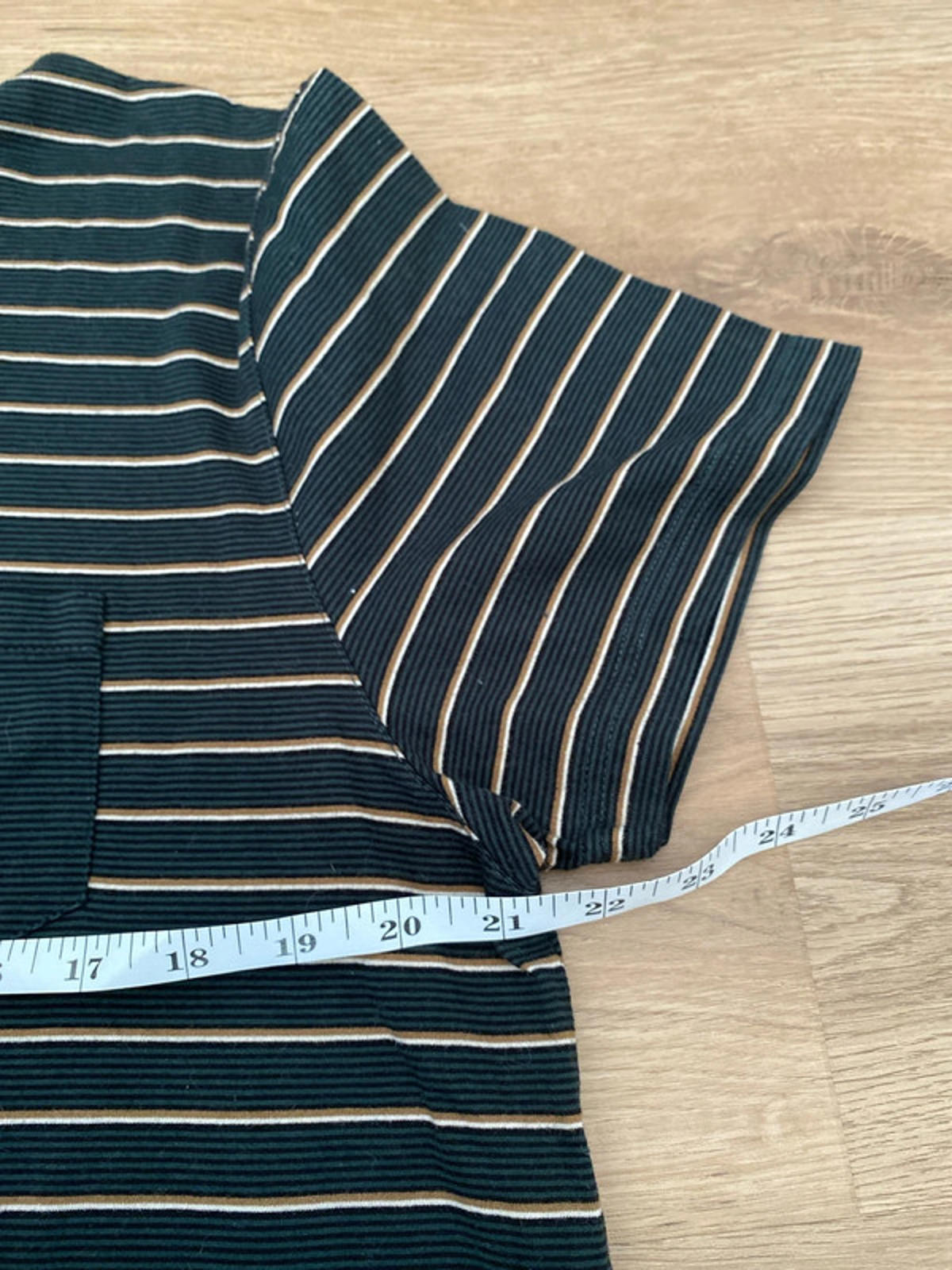 Ted Baker polo Shirt green with stripes Size 6 (large)