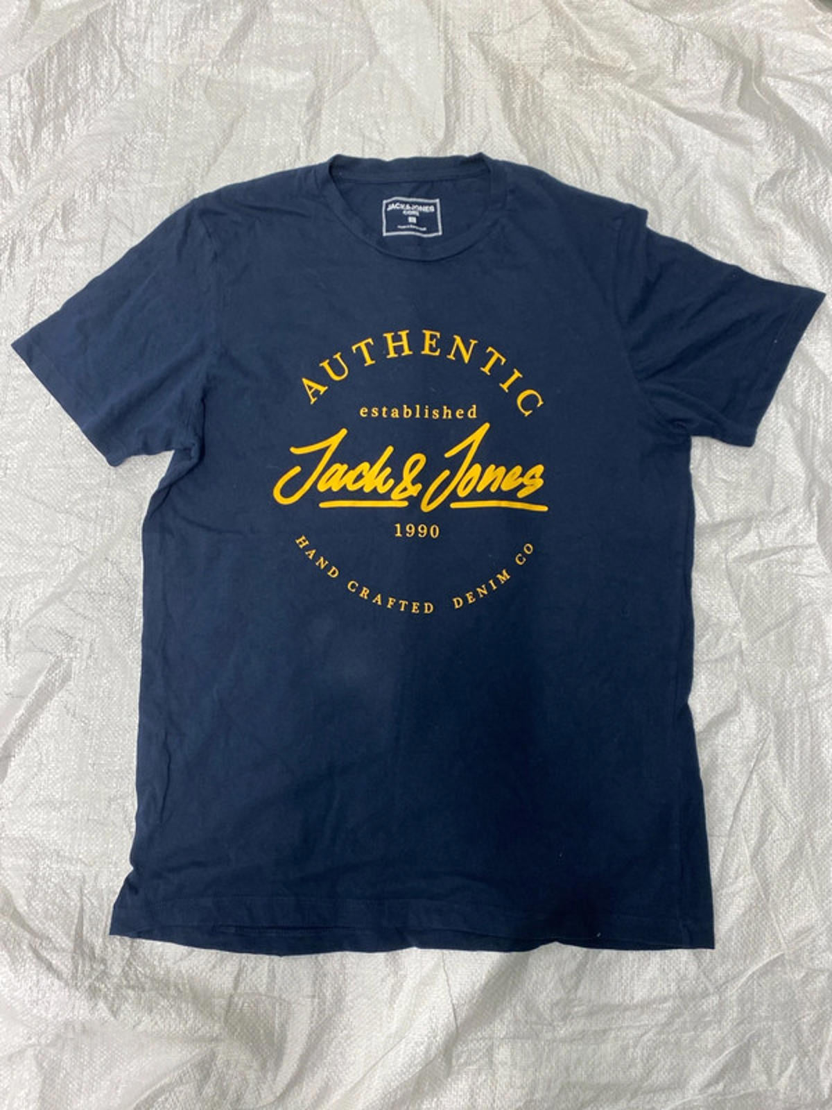 Jack & Jones printed t shirt large blue