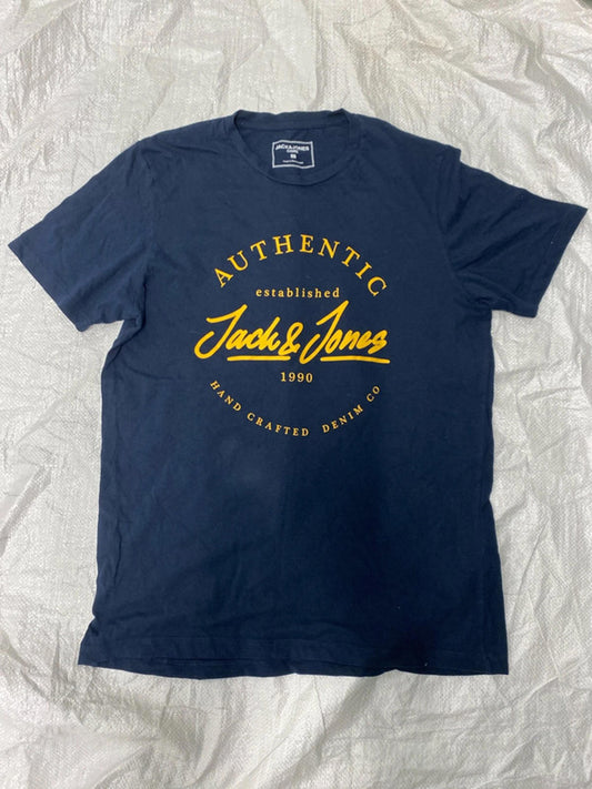 Jack & Jones printed t shirt large blue
