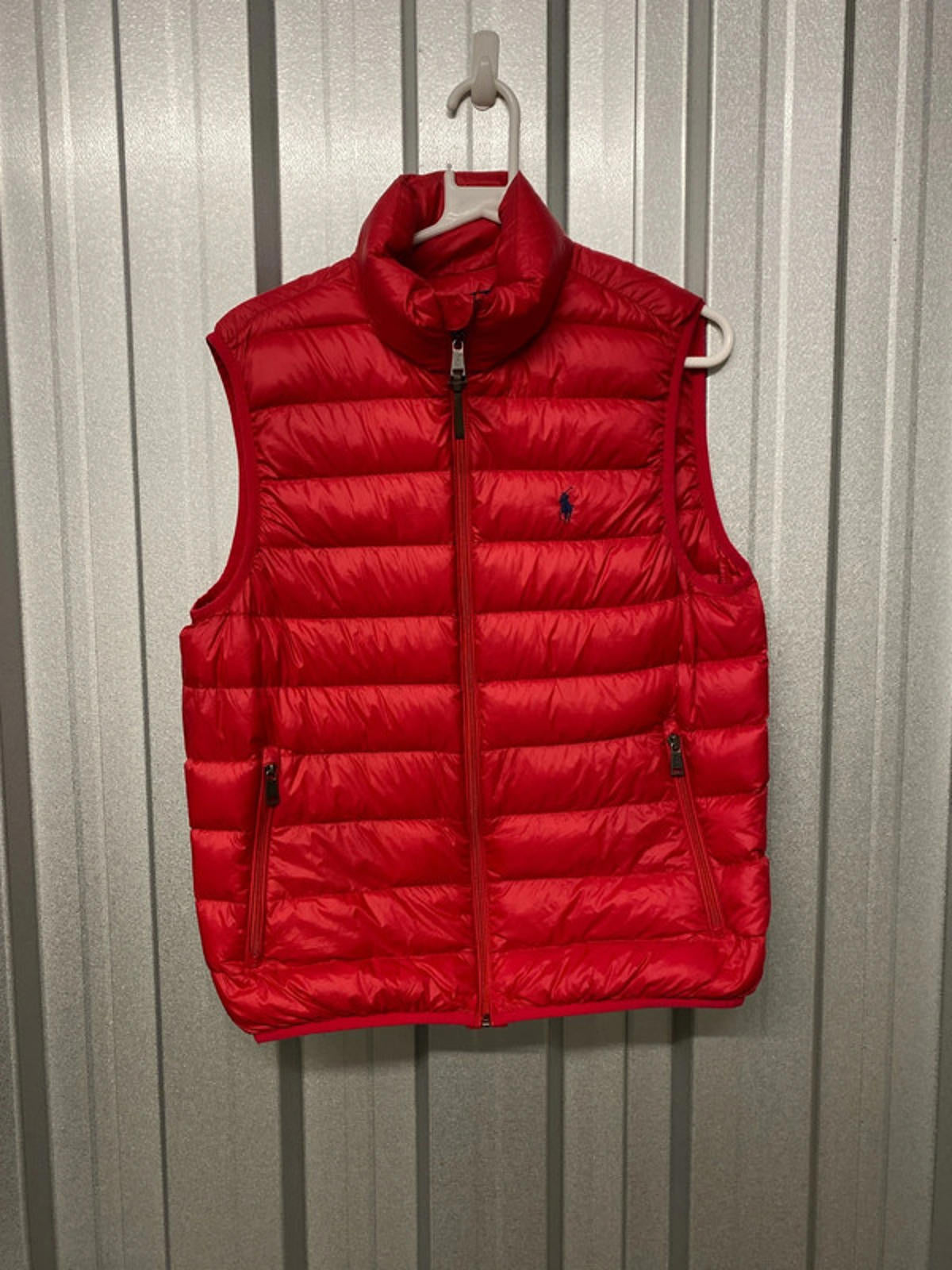 Ralph Lauren Red Puffer Gilet Medium