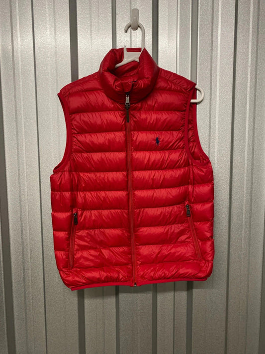 Ralph Lauren Red Puffer Gilet Medium