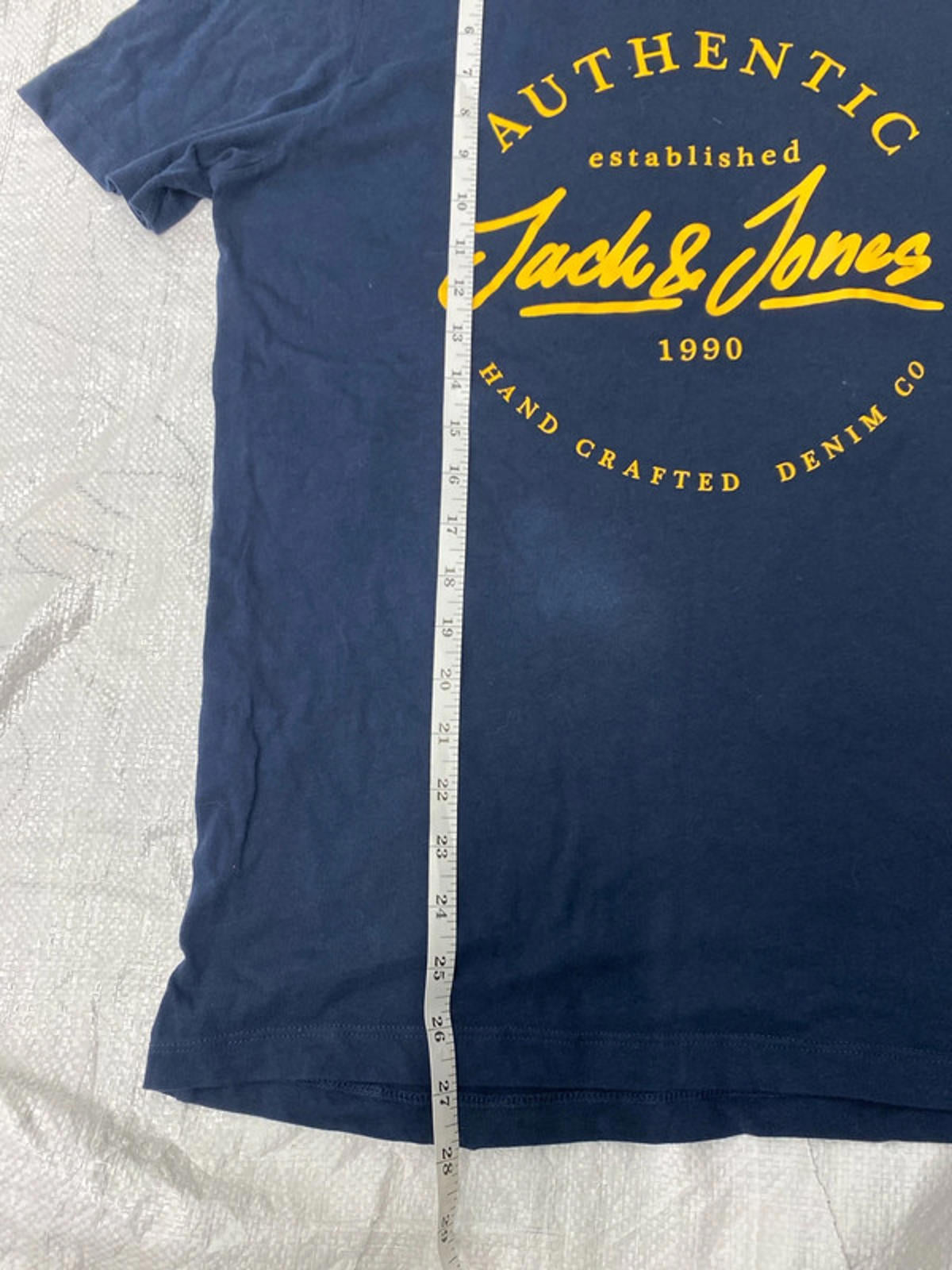 Jack & Jones printed t shirt large blue
