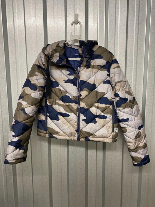 DKNY Hooded quilted / puffer coat small