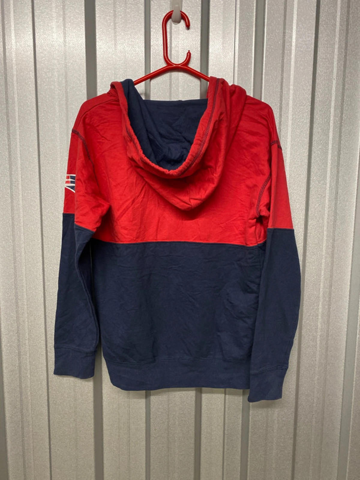 NFL full zip Hoodie red/blue small
