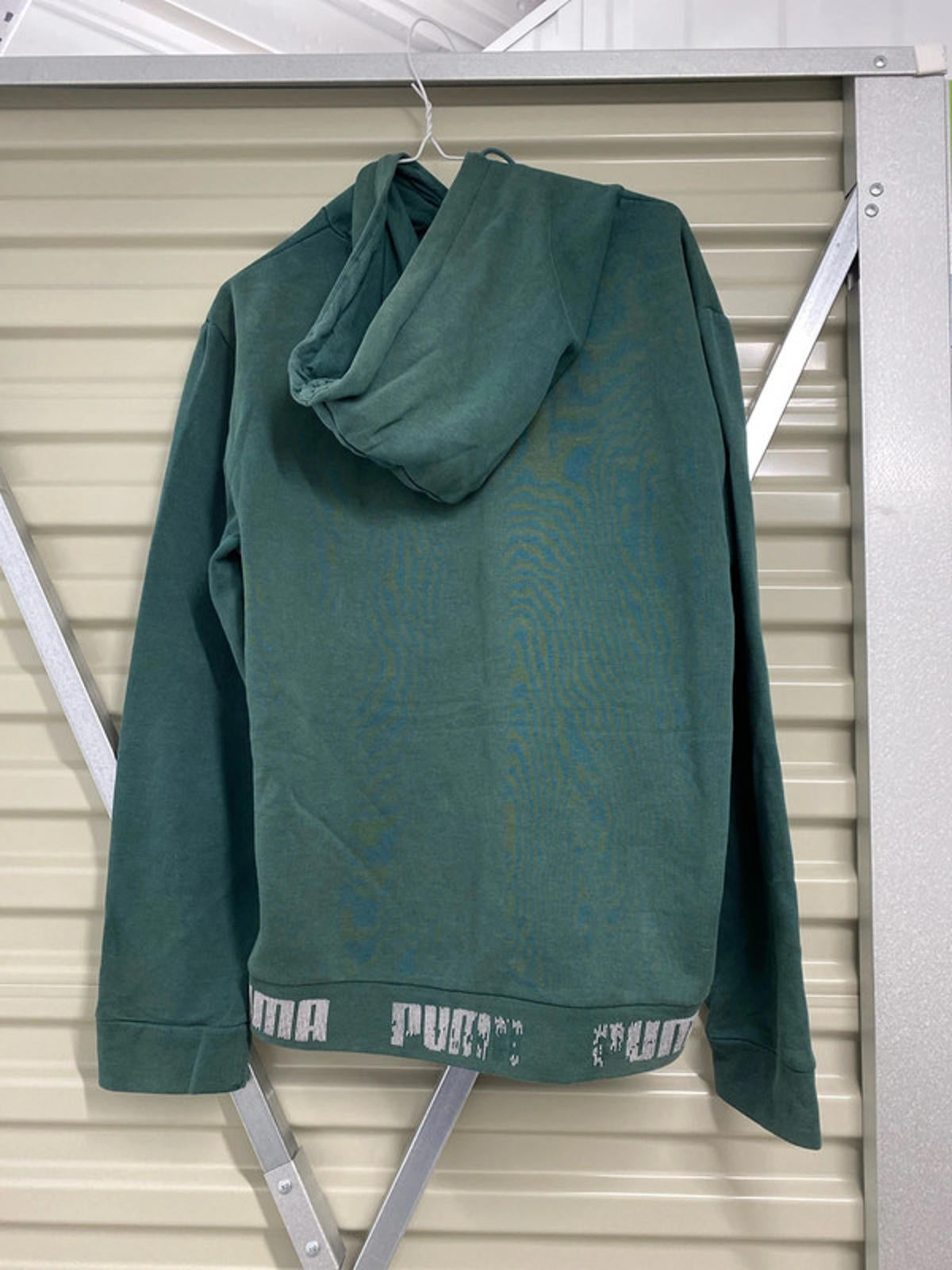 Puma hoodie mens green medium