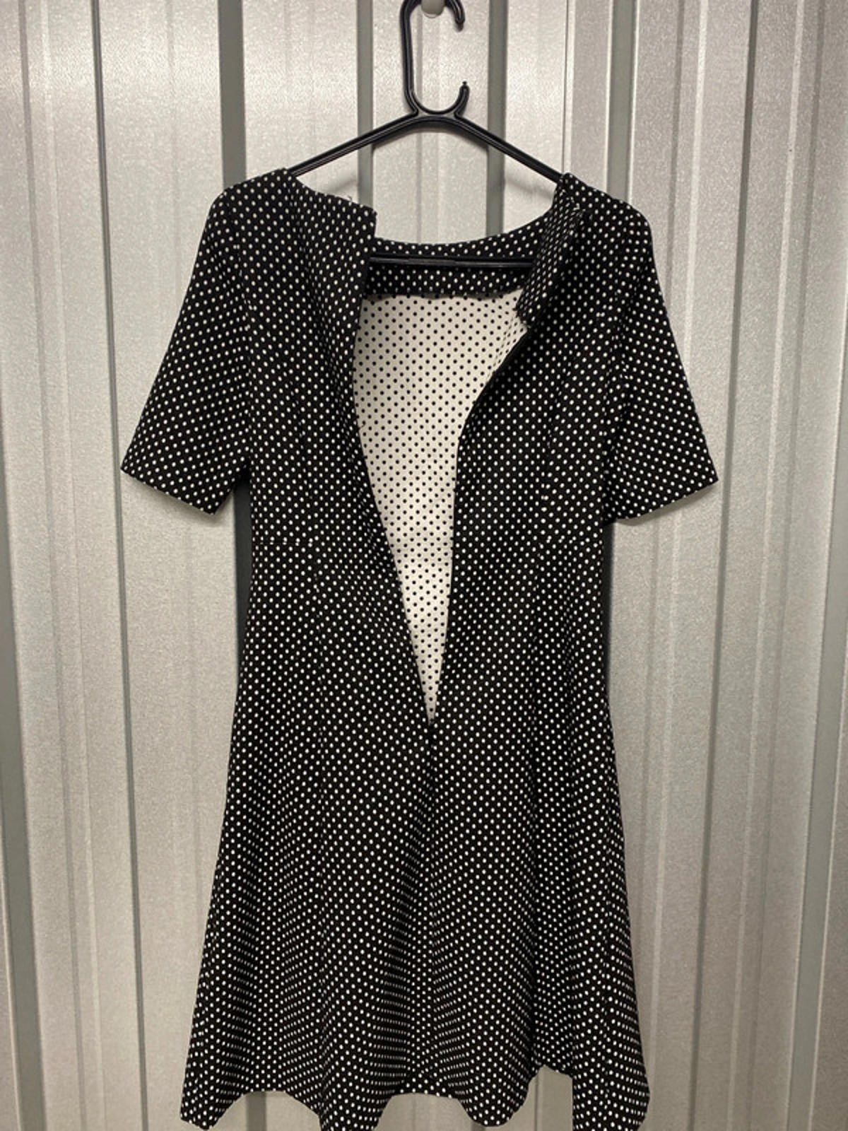 DKNY dress black and white spots