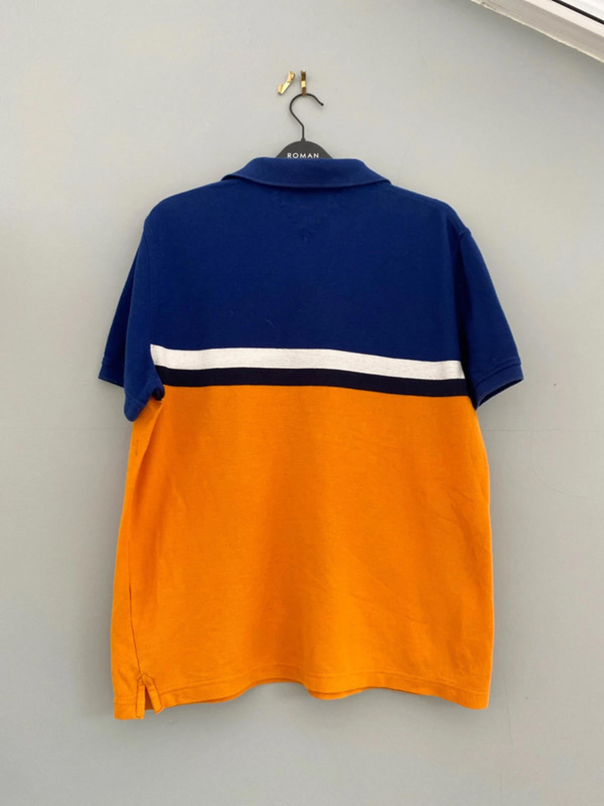Tommy Hilfiger polo shirt large blue/orange
