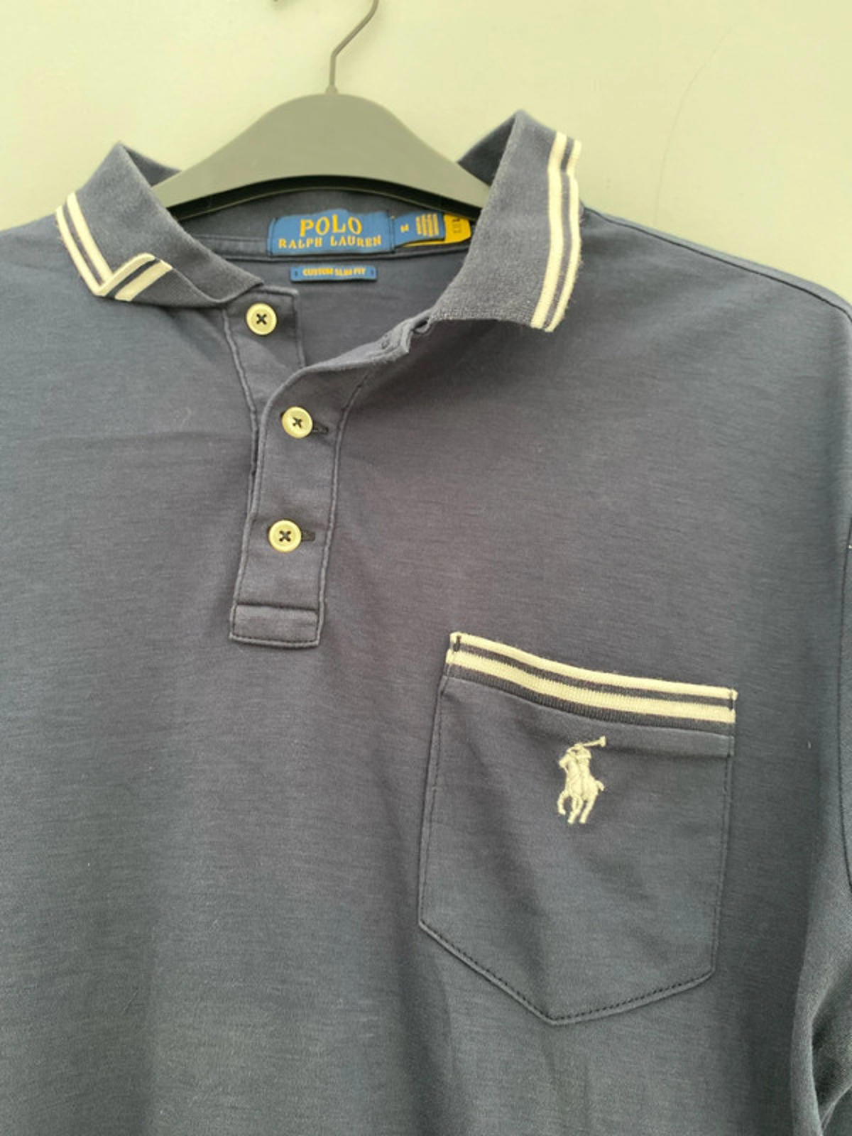 Ralph Lauren polo shirt medium blue