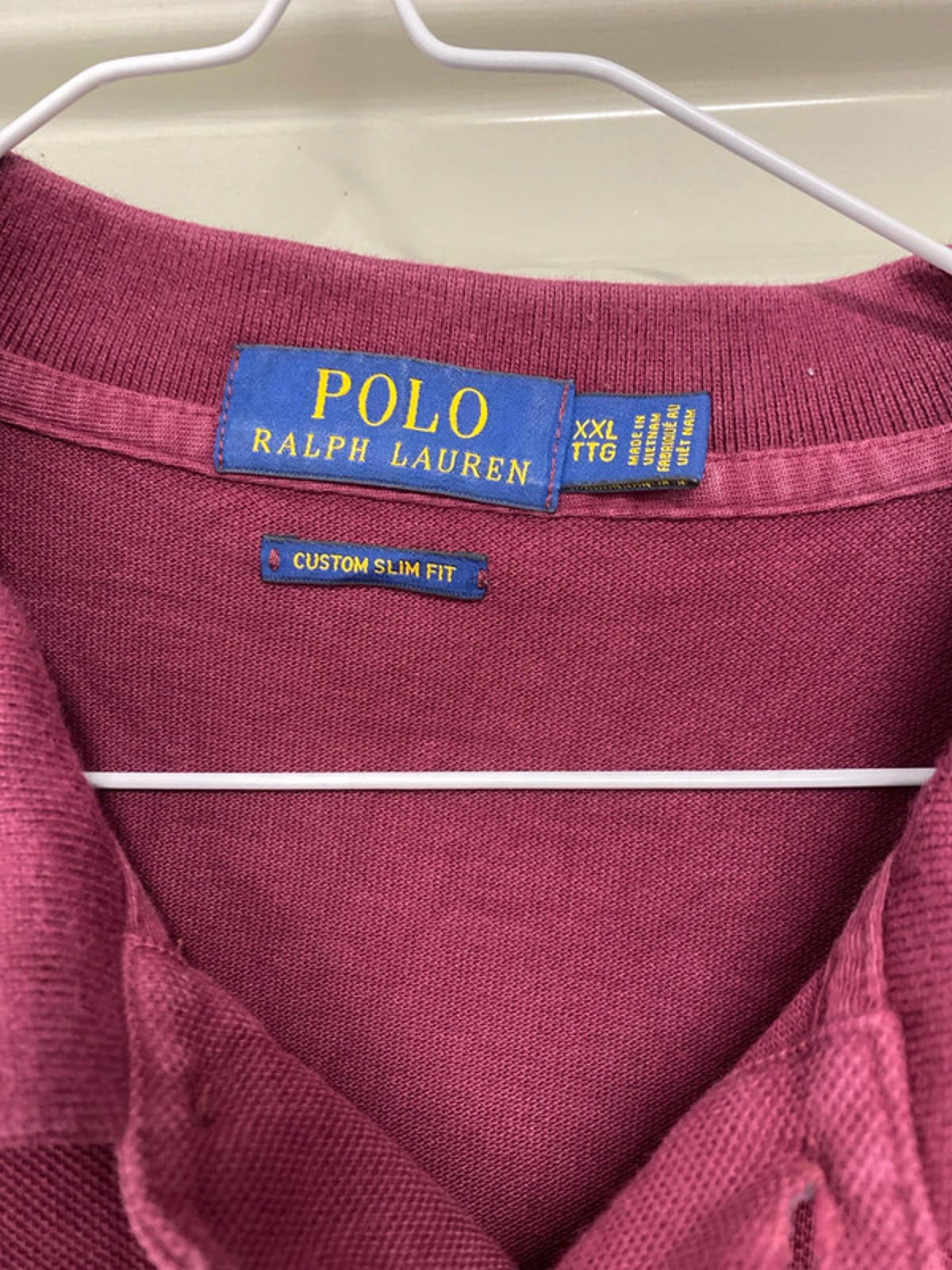 Ralph Lauren Polo shirt XXL burgundy